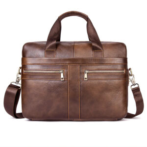 Men's Genuine Leather Casual Briefcase