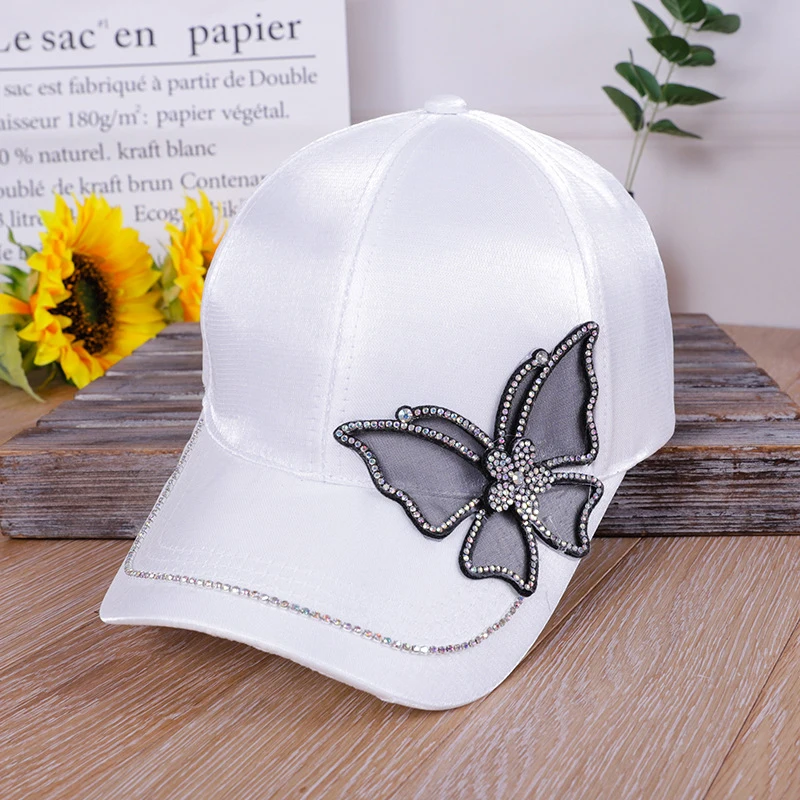 Women's Crystal Butterflie Baseball Cap