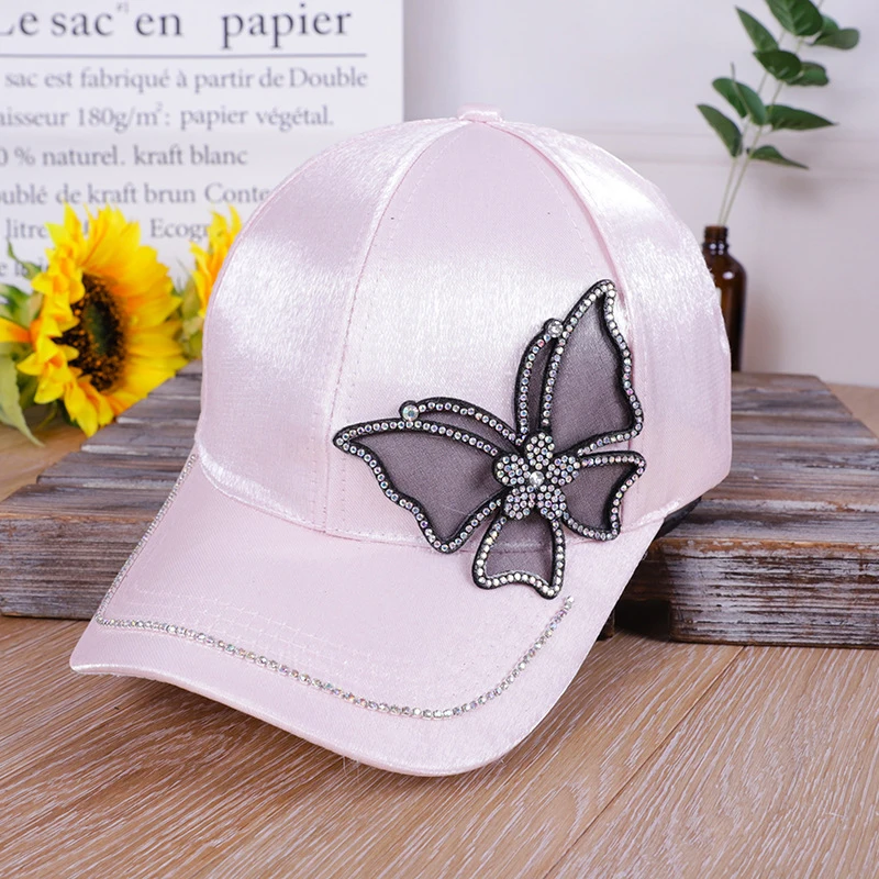 Women's Crystal Butterflie Baseball Cap