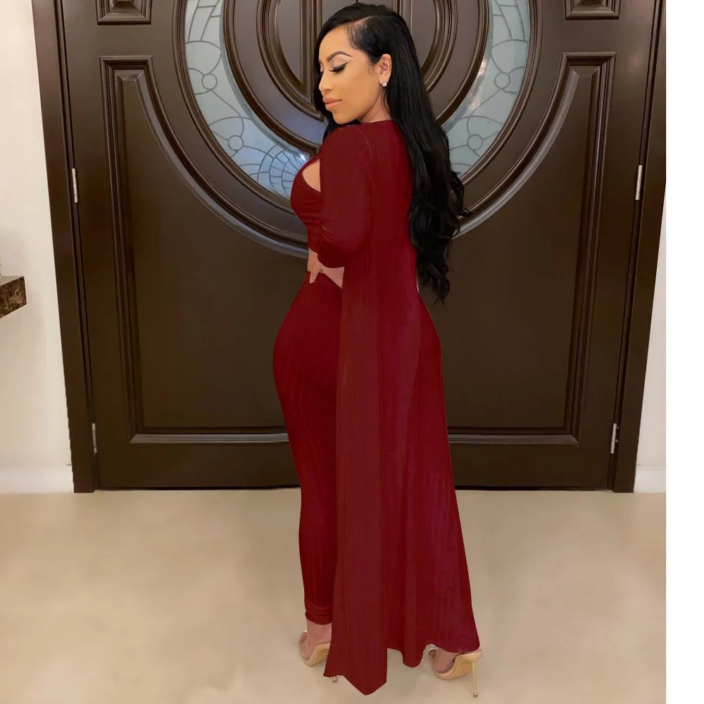 Women's Crop Top, Leggings and Long Cardigan Set
