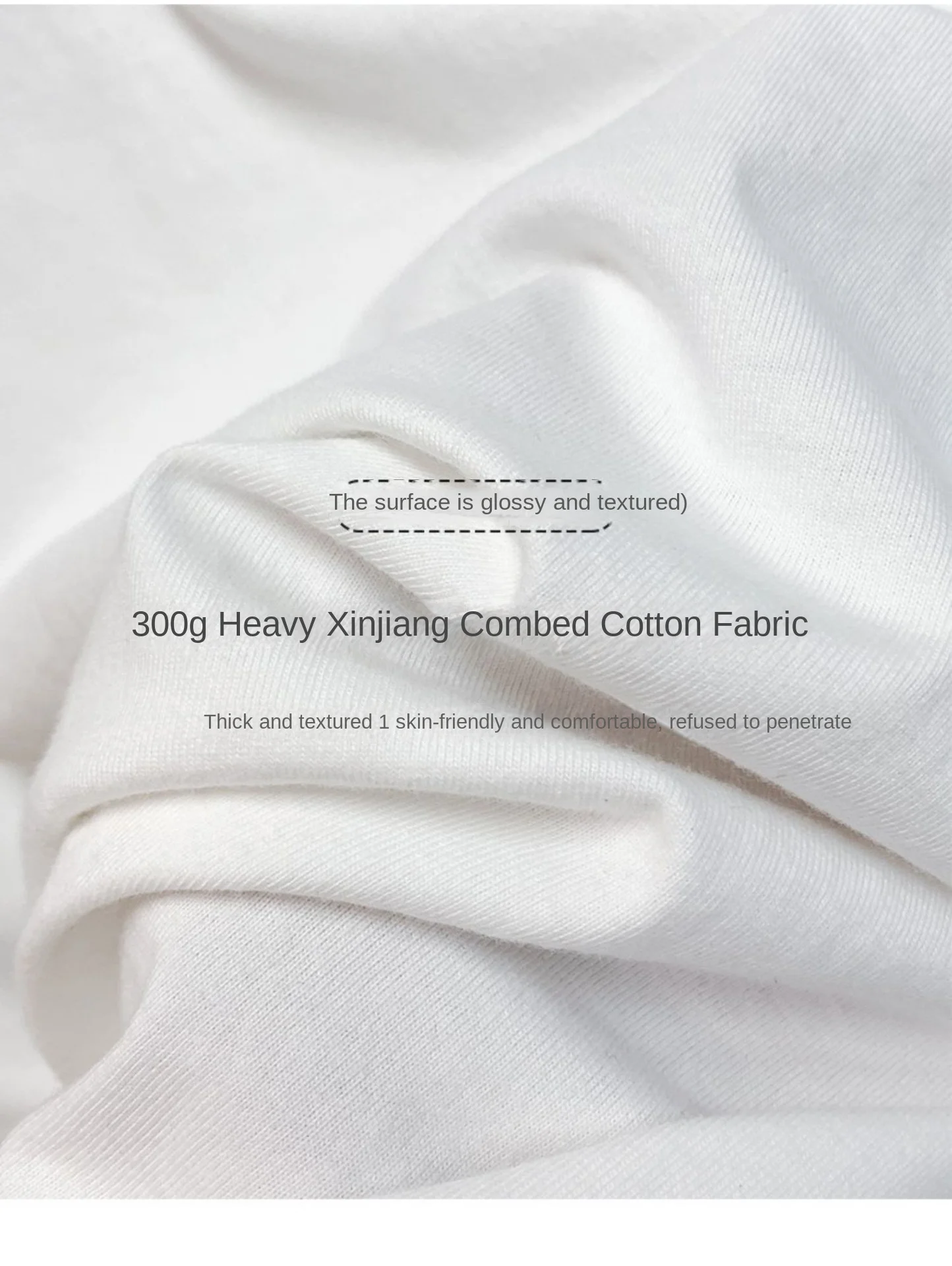 Beige 300g Heavyweight Cotton T-shirt, Loose Summer Round Neck Basic Tee for Men & Women Beige 300g Heavyweight Cotton T-shirt, Loose Summer Round Neck Basic Tee for Men & Women