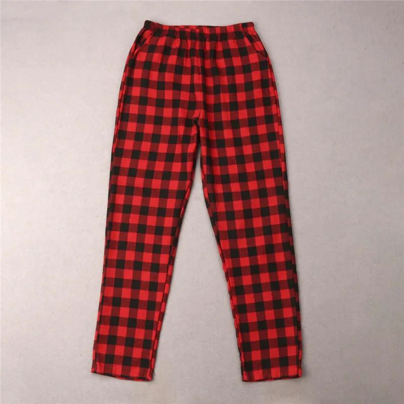 Adults Baby Kids Christmas Family Matching Pajamas Set Sleepwear Xmas Plaid Nightwear Outfits 2Pcs/set
