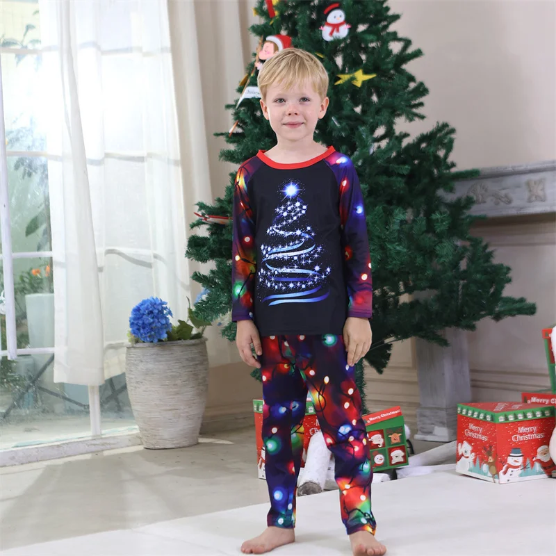 Christmas Family Matching Sets 2025 Father Mother Children Cartoon Pajamas+Pants 2Pcs Xmas Parent-Children Homewear Clothes Suit - Image 6