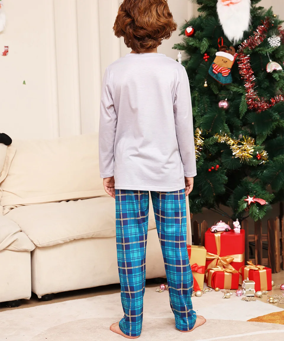 Family Matching Xmas Pajamas Outfits Set Deer Printed 2026 Christmas Family Look Same Adult Kids Mother Daughter Pyjamas Clothes