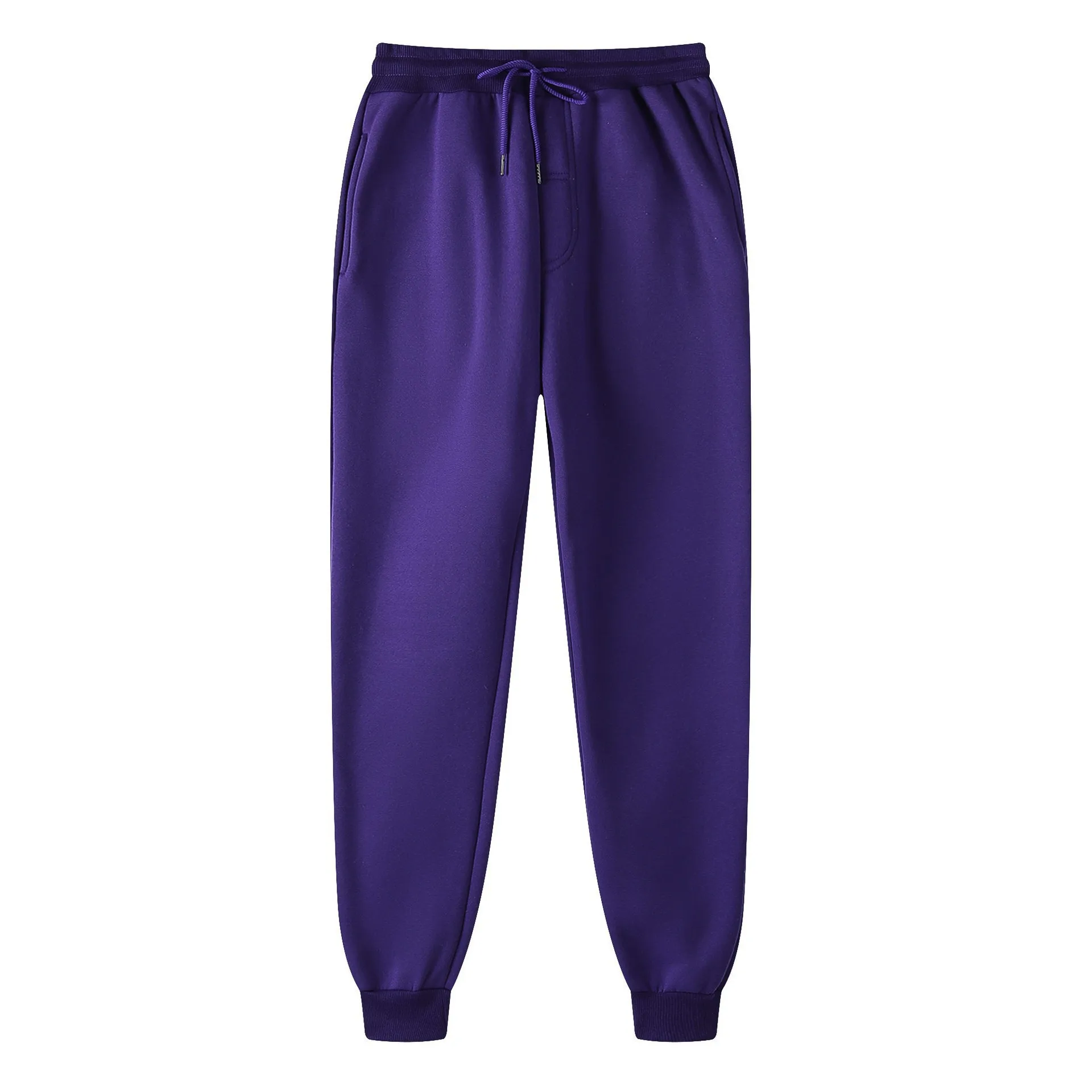 Plain Fleece Sports Pants Men Athletic Wear Baggy Sweatpants Unisex Sportswear Casual Trousers For Men Pantalon Deportivo Hombre