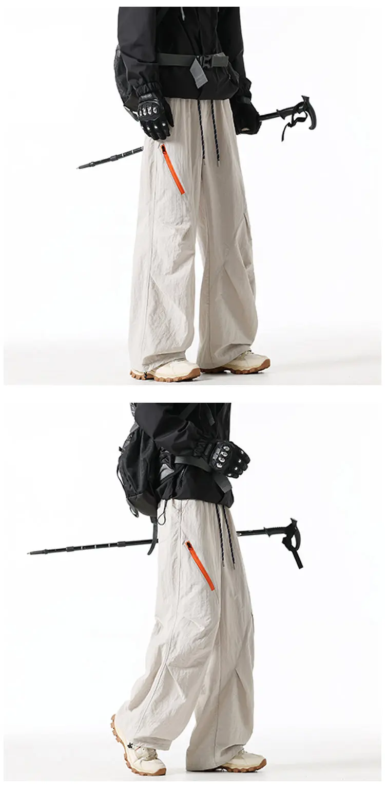 Unisex Windproof & Waterproof Outdoor Hiking Pants with Side Zipper Design