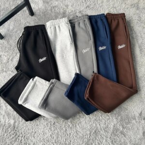 Foreign Trade Cross-Border European And American Spring New Retro Loose Straight-Leg Unisex Sweatpants Letter Casual High Street