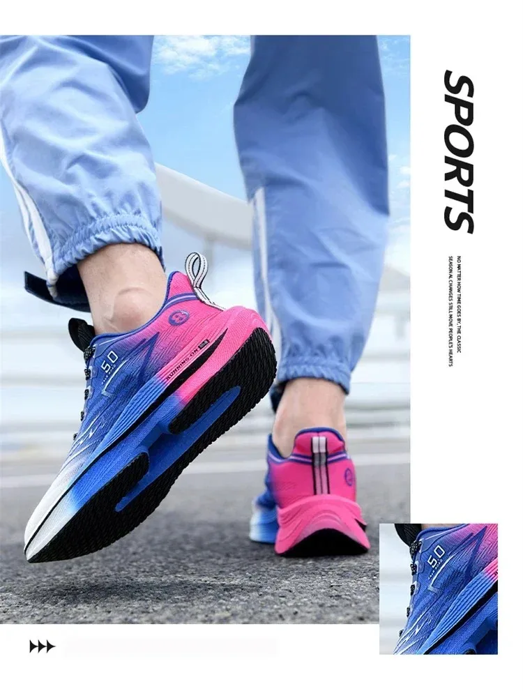 Brand Men's Carbon Plate Running Shoes Soft Cushion Shock Absorbing Sports Shoes Unisex Sneakers Light Anti-Slip Training Shoes Brand Men's Carbon Plate Running Shoes Soft Cushion Shock Absorbing Sports Shoes Unisex Sneakers Light Anti-Slip Training Shoes