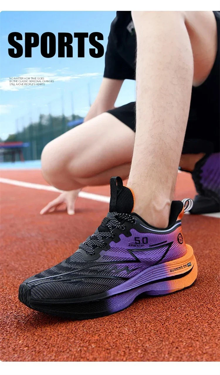 Brand Men's Carbon Plate Running Shoes Soft Cushion Shock Absorbing Sports Shoes Unisex Sneakers Light Anti-Slip Training Shoes Brand Men's Carbon Plate Running Shoes Soft Cushion Shock Absorbing Sports Shoes Unisex Sneakers Light Anti-Slip Training Shoes
