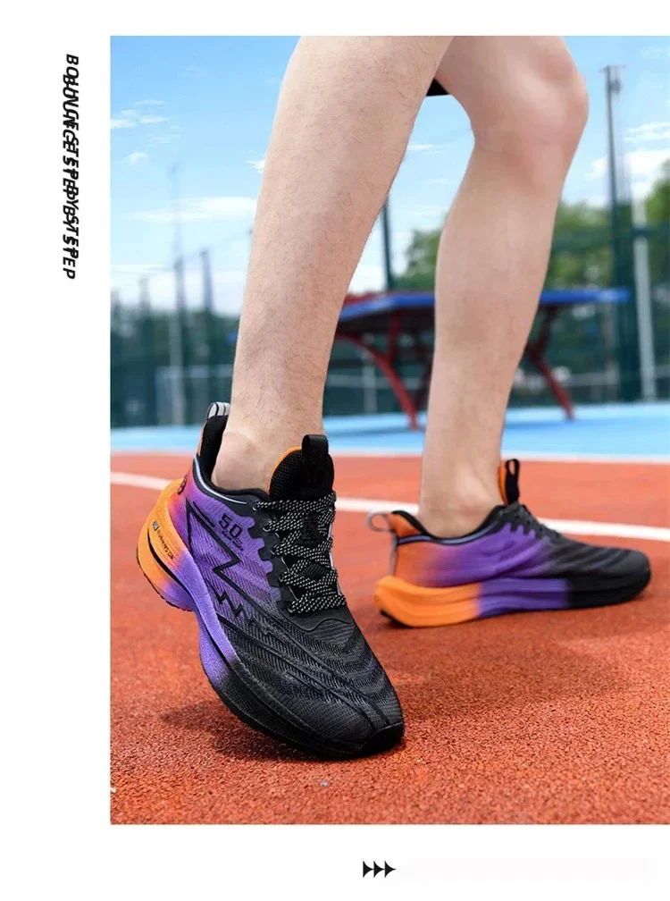 Brand Men's Carbon Plate Running Shoes Soft Cushion Shock Absorbing Sports Shoes Unisex Sneakers Light Anti-Slip Training Shoes Brand Men's Carbon Plate Running Shoes Soft Cushion Shock Absorbing Sports Shoes Unisex Sneakers Light Anti-Slip Training Shoes
