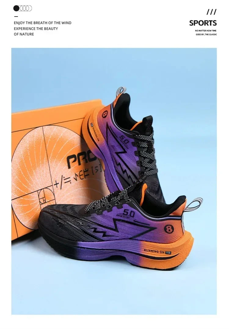 Brand Men's Carbon Plate Running Shoes Soft Cushion Shock Absorbing Sports Shoes Unisex Sneakers Light Anti-Slip Training Shoes Brand Men's Carbon Plate Running Shoes Soft Cushion Shock Absorbing Sports Shoes Unisex Sneakers Light Anti-Slip Training Shoes