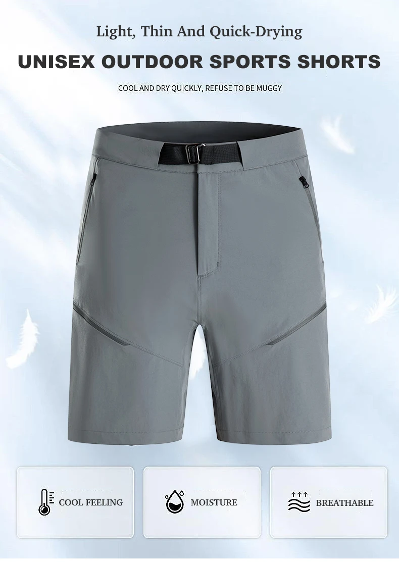 JNLN Men's Women's Summer Hiking Shorts Outdoor Stretch Quick Dry Shorts Unisex For Camping Trekking Climbing Running Oversize