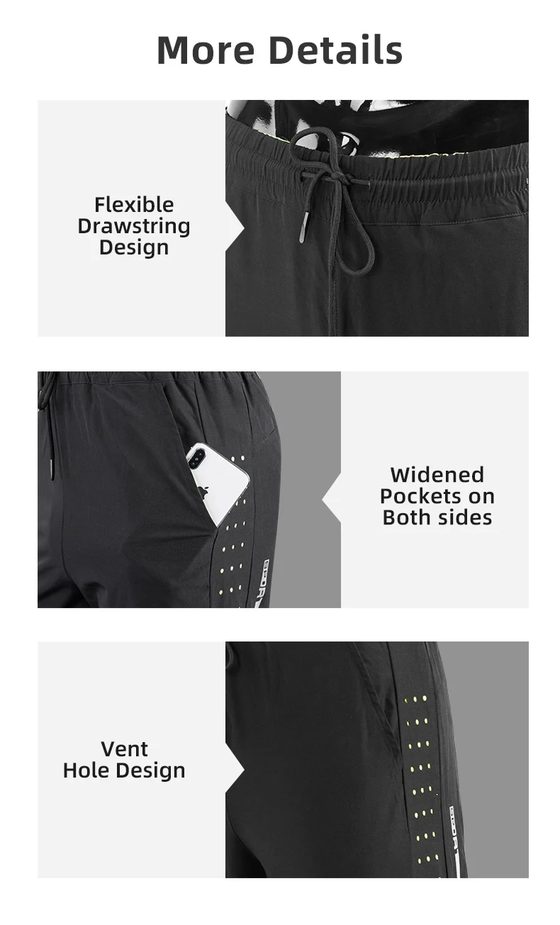 ROCKBROS Sports Shorts Breathable Running Shorts Unisex Summer Quick-drying Casual Spandex Jogging Fitness Trousers