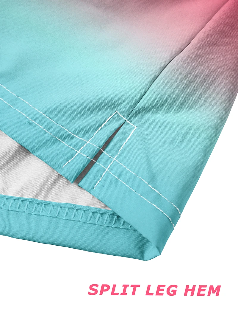 Men's Beach Shorts with Mesh Liner Summer Casual Board Shorts with Zipper Side Pockets Swim Trunks Swimwear Swimsuit Beachwear