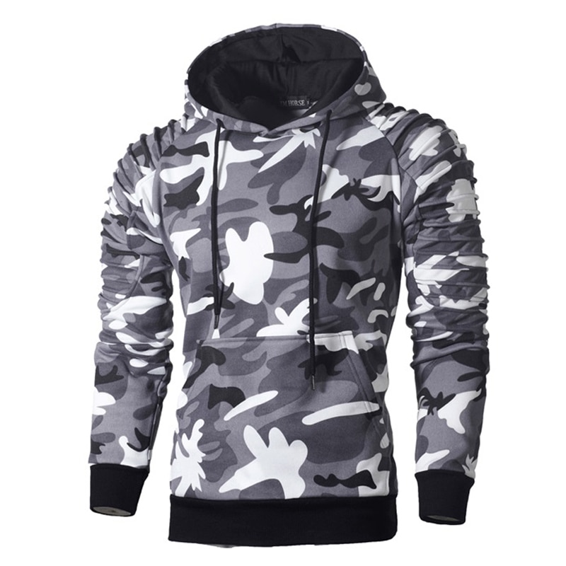 Cotton Men's Hoodie with Front Pocket - Image 5