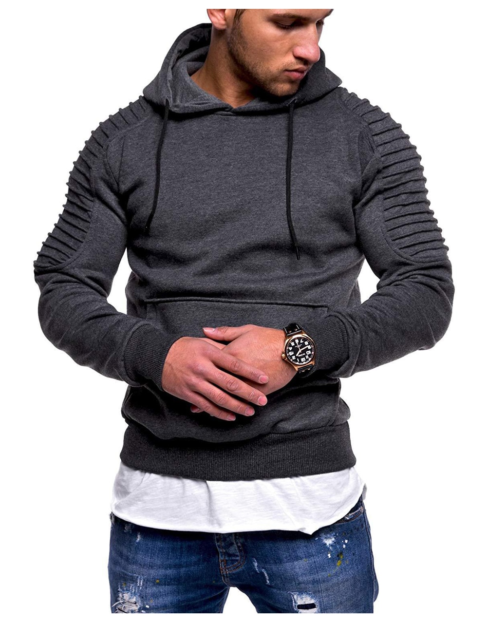 Cotton Men's Hoodie with Front Pocket Cotton Men's Hoodie with Front Pocket