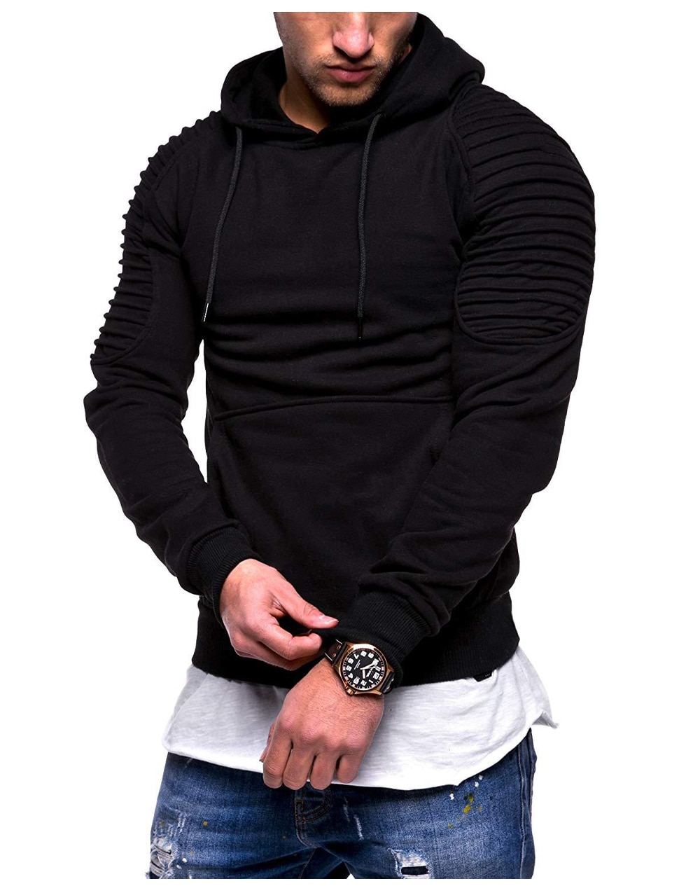 Cotton Men's Hoodie with Front Pocket Cotton Men's Hoodie with Front Pocket