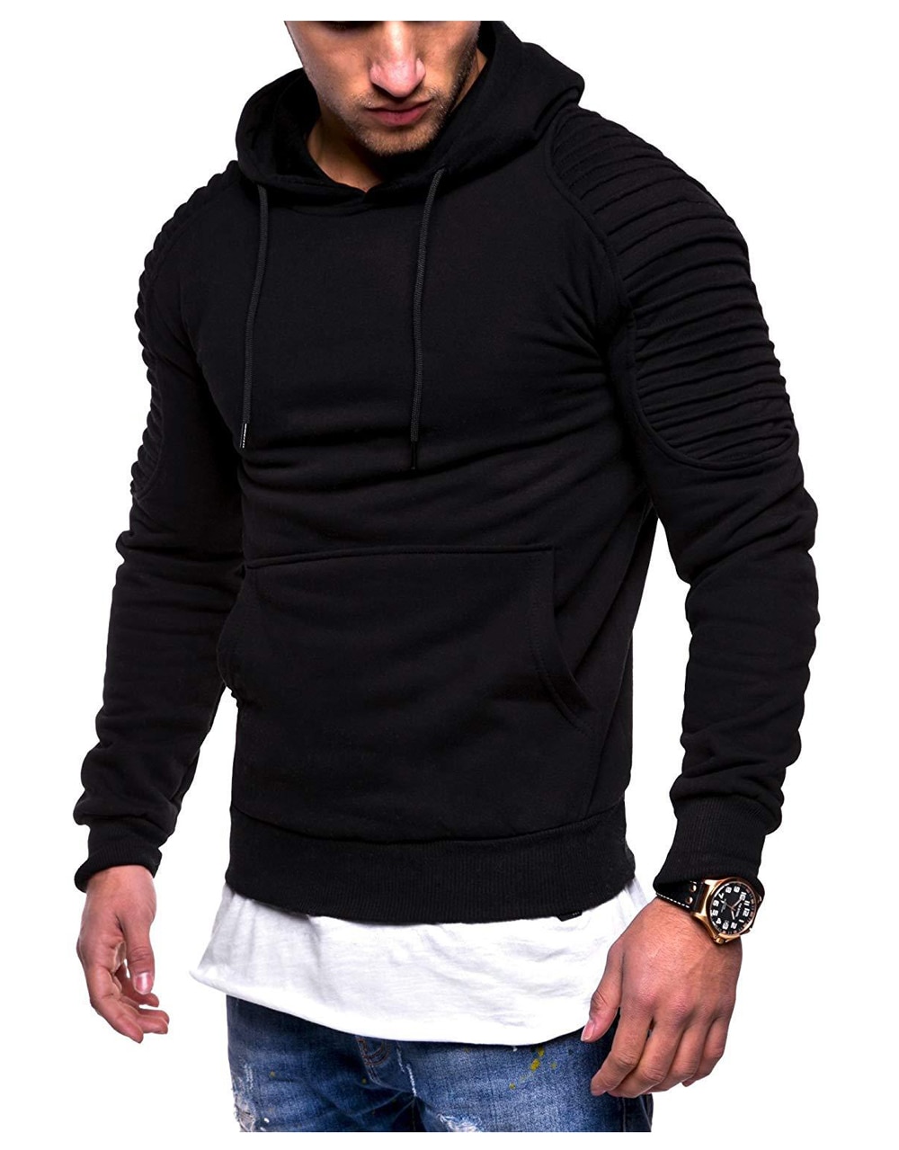 Cotton Men's Hoodie with Front Pocket Cotton Men's Hoodie with Front Pocket