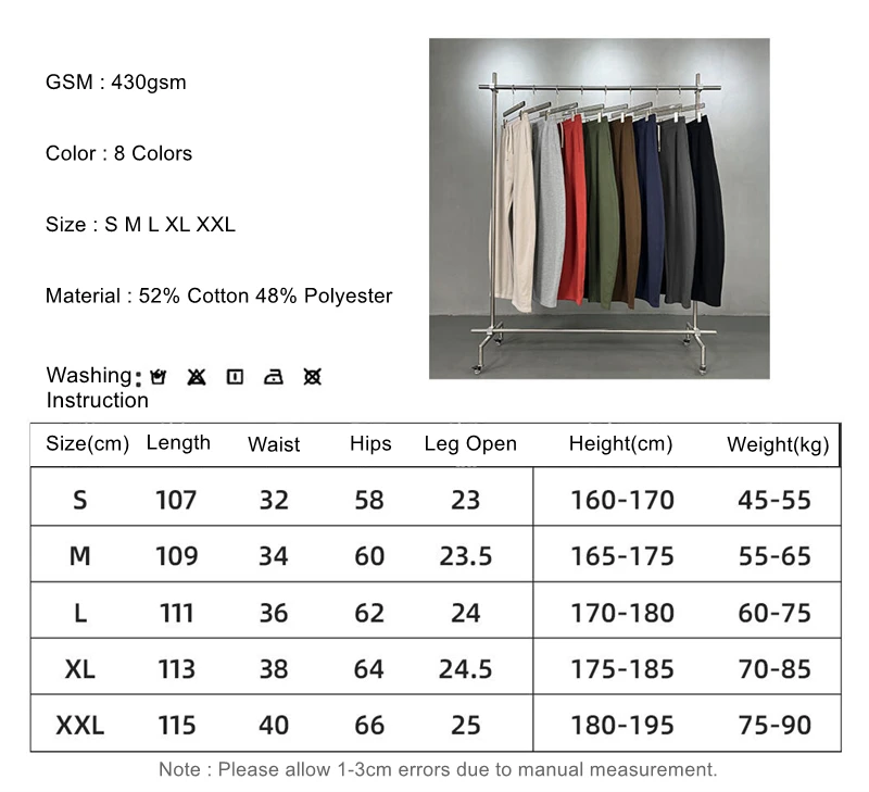 ZODF 2025 Winter 430gsm Man Fleece Straight Pants Unisex Casual Oversized Thick Keep Warm Trousers Sweatpants HY1170