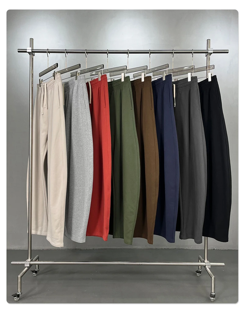 ZODF 2025 Winter 430gsm Man Fleece Straight Pants Unisex Casual Oversized Thick Keep Warm Trousers Sweatpants HY1170
