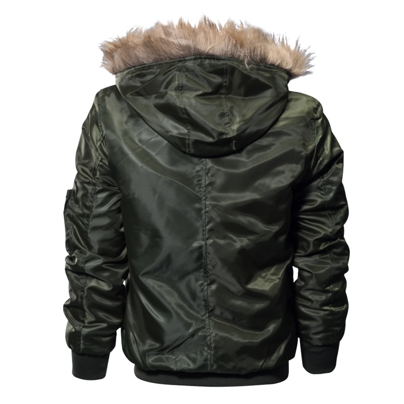 Fashion Winter Thickened Hooded Men's Coat