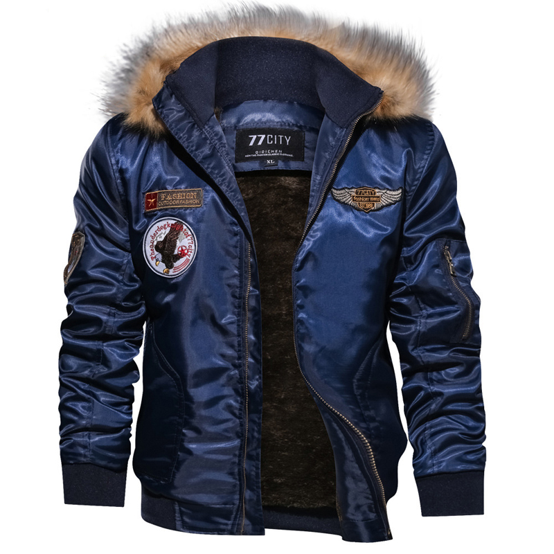 Fashion Winter Thickened Hooded Men's Coat