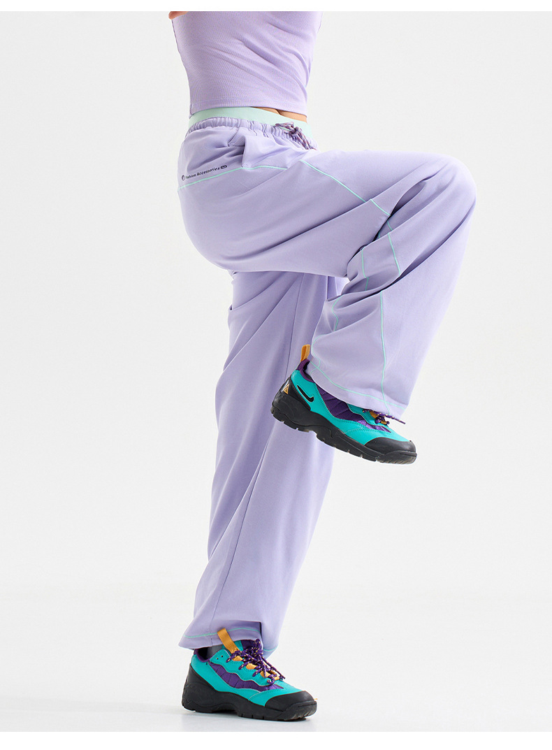 Men Women Outdoor Hiking Quick Dry Loose Casual Sport Trousers Streetwear Lightweight Knitted Pants Unisex Joggers Sweatpants