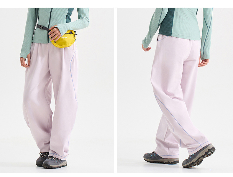 Men Women Outdoor Hiking Quick Dry Loose Casual Sport Trousers Streetwear Lightweight Knitted Pants Unisex Joggers Sweatpants