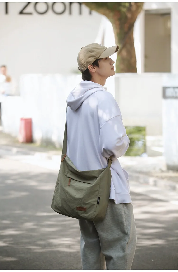 Japanese Women Men Shoulder Crossbody Bag Large Canvas Messenger Bags for Student 2024 Brand Book Bags Female Handbag Satchels