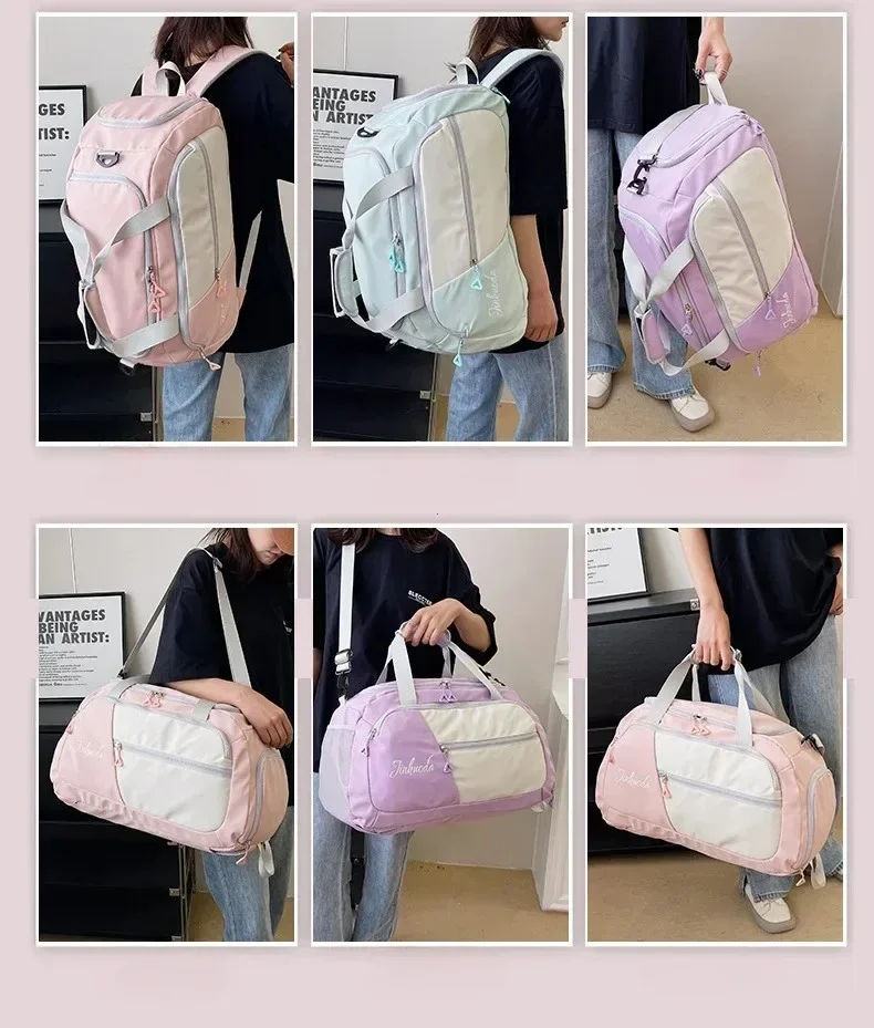 Large Capacity Outdoor Travel Luggage Bag Shoulder Handbag Gym Sports Bags Men Women Waterproof Fitness Training Backpacks
