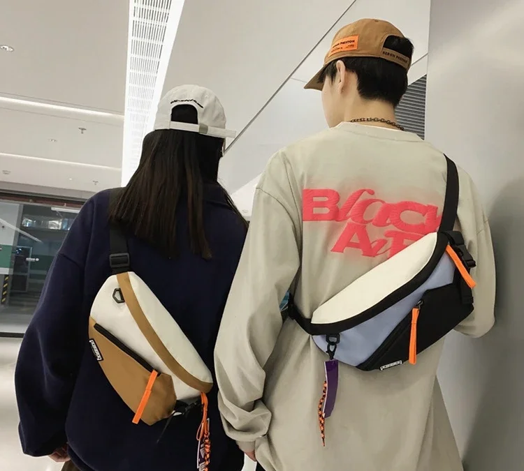 Chest Rig Bag Women Fanny Pack Streetwear Chest Bags Multi-function Unisex Nylon Hip Hop Waist Bag Phone Pocket Fanny Pack Men