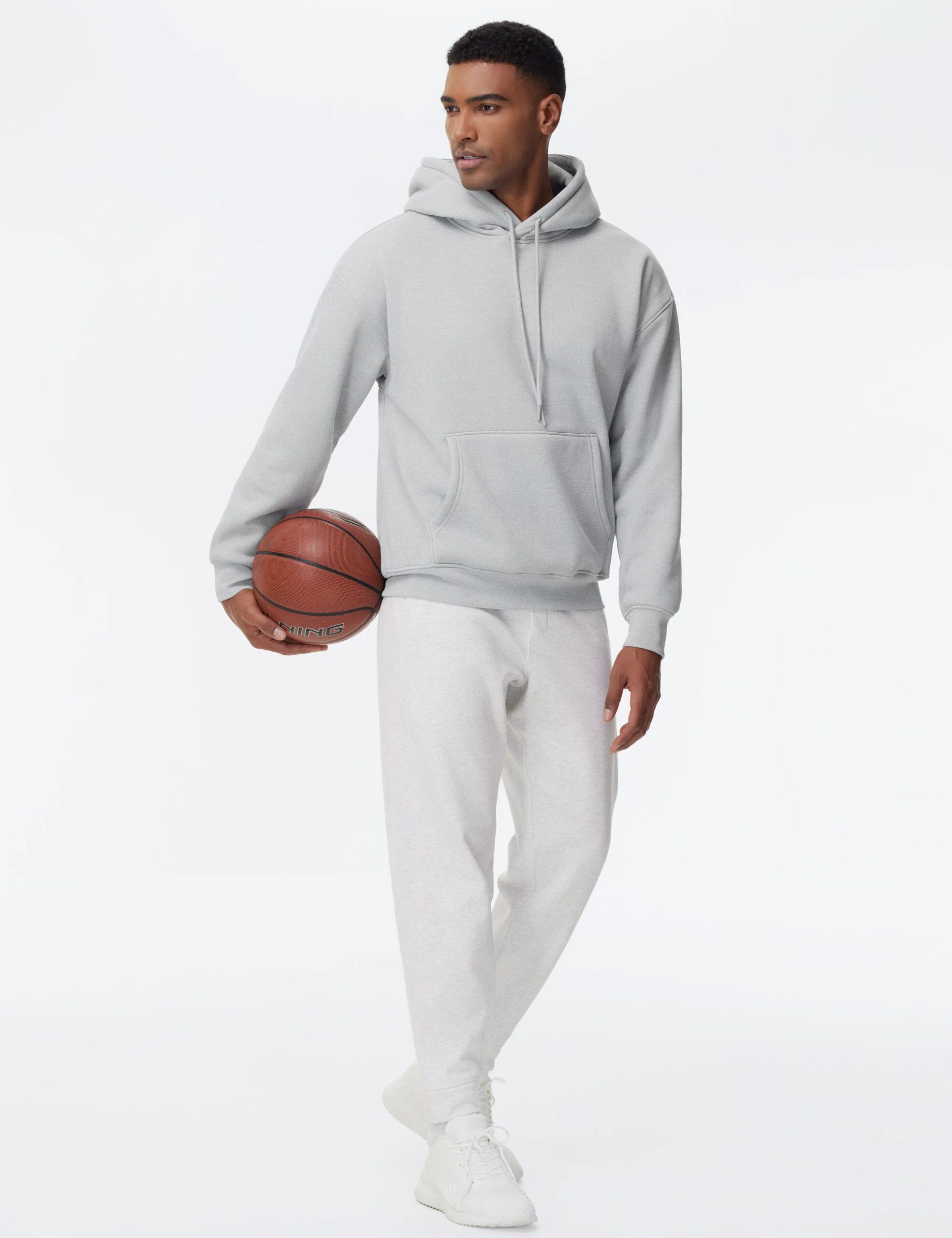THE GYM PEOPLE Men's Fleece Workout Sweatpants Drawstring Tapered Running Lounge Jogger Pants with Pockets