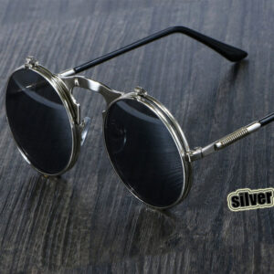Steampunk Style Round Sunglasses
