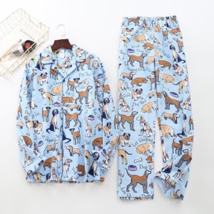 Kawaii Cotton Men's Pajamas Set